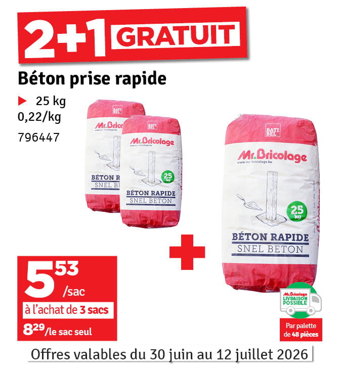 Béton rapide 25 kg